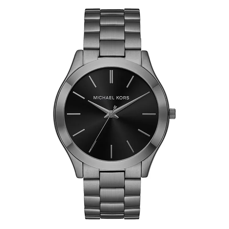 Michael KORS Slim Runway Black Stainless Steel Bracelet MK1044