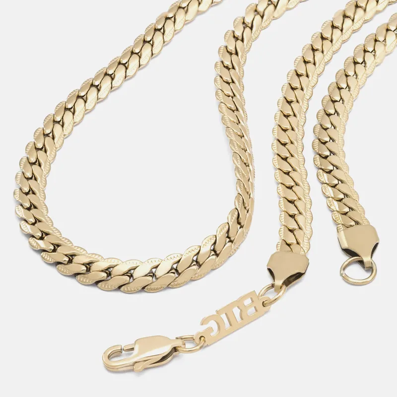 BTG Snake 6Mm Χρυσαφί Αλυσίδα Λαιμού Από Ανοξείδωτ (9000175531_33598)