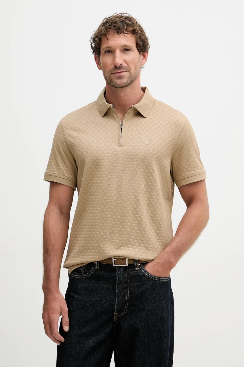 Barbour πόλο ανδρικό βαμβακερό Hockham