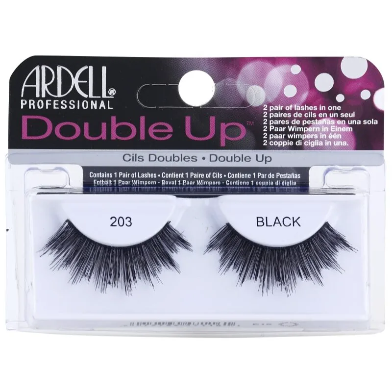 Ardell Double Up ψεύτικες βλεφαρίδες 203 Black 1 τμχ