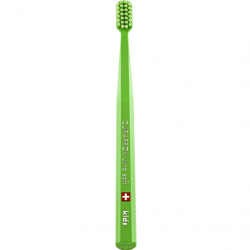 Curaprox Kids CS 5500 Ultra Soft Toothbrush 4-12 Years Παιδική Οδοντόβουρτσα με Μικρή Κεφαλή & Εξαιρετικά Μαλακές Ίνες 1 Τεμάχιο - Πράσινο