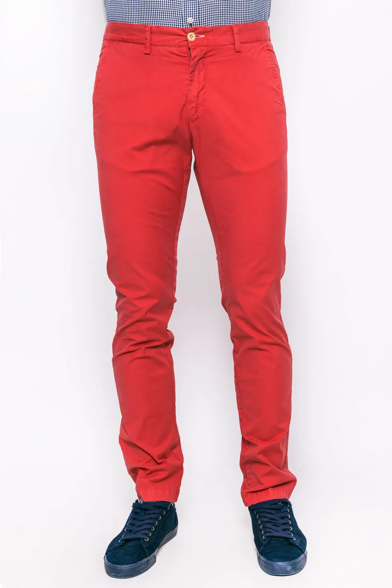 Gant ανδρικό παντελόνι Summer Chinos (34L) - 1913556 Κόκκινο