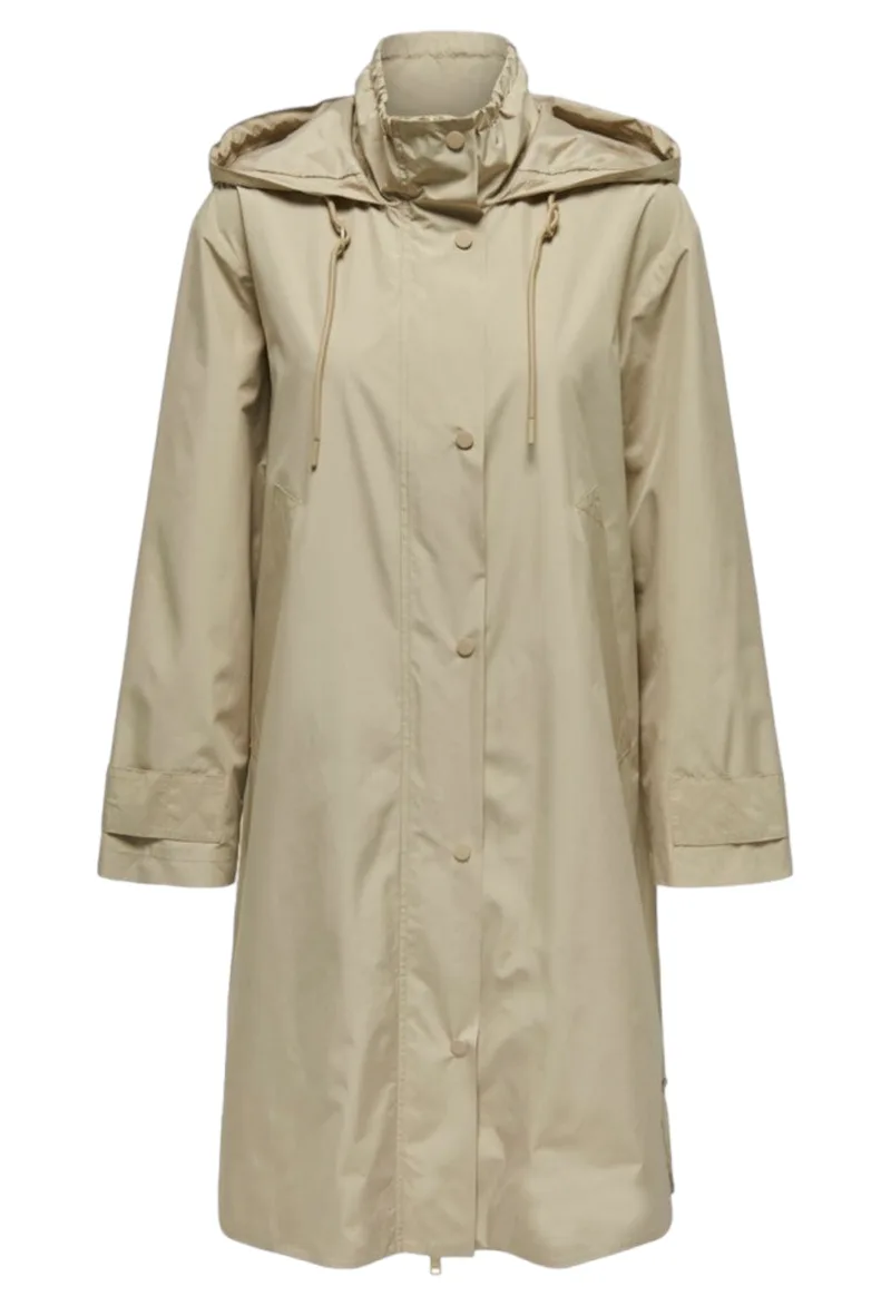 Παλτό Only Onlaugusta Parka Cc Otw 15308834-White Pepper Γυναικείο