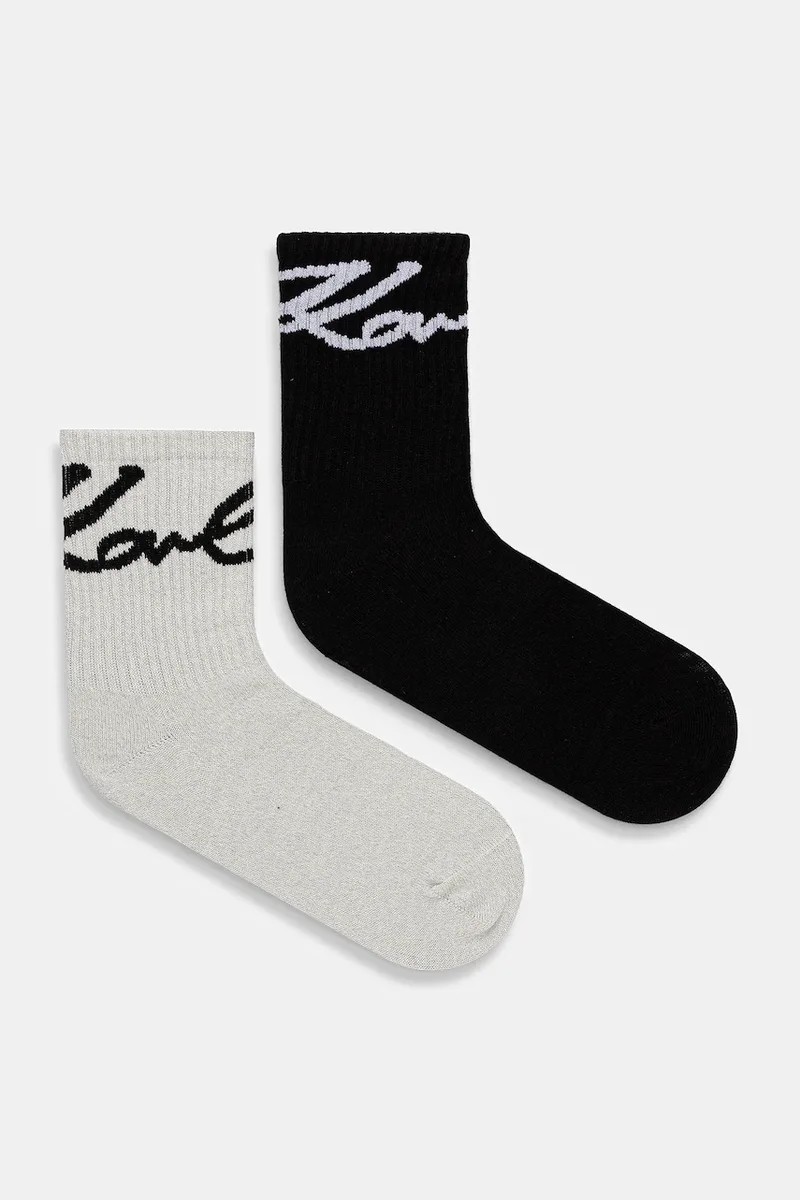 Κάλτσες Karl Lagerfeld SIGNATURE LUREX 2-pack