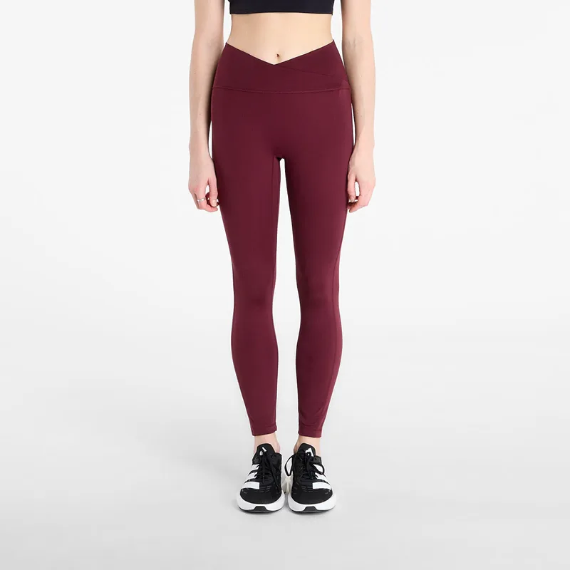 Κολάν adidas 3 Stripes Studio All Me 7/8 X-Over Leggings Maroon M