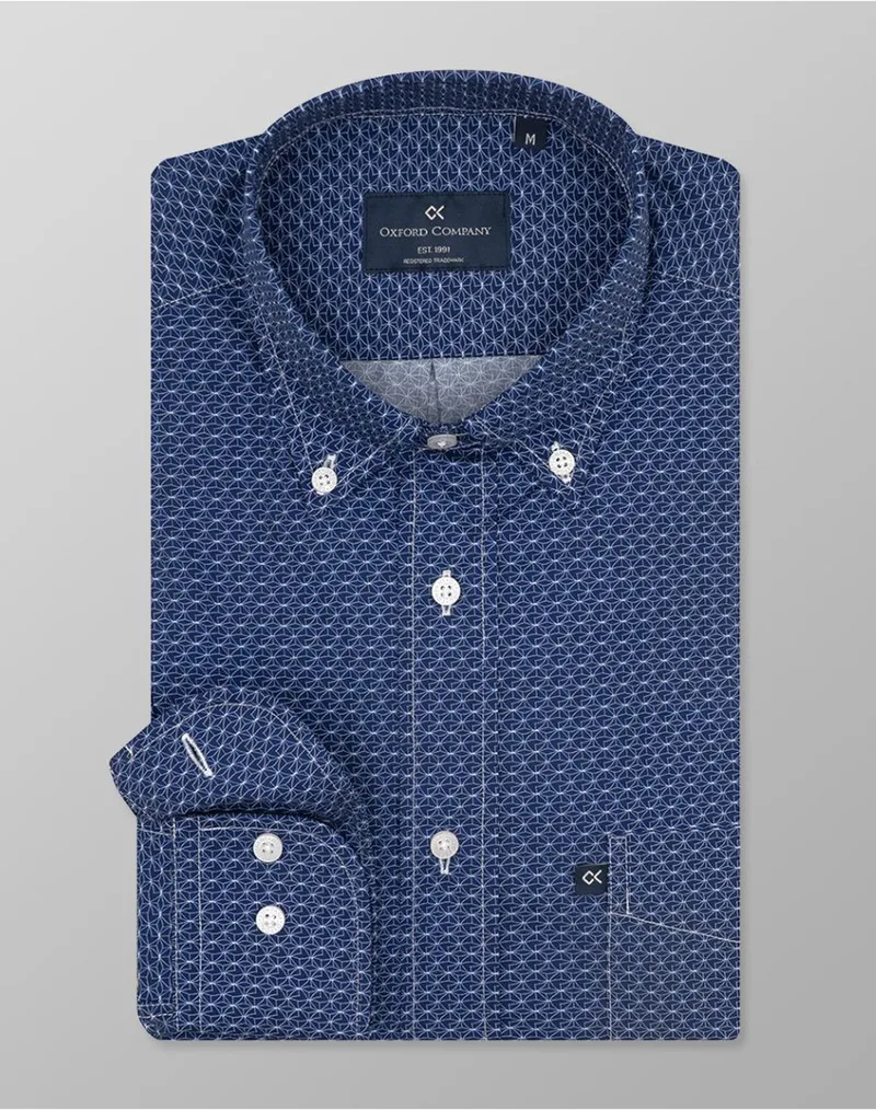 OXFORD COMPANY BUTTON DOWN ΠΟΥΚΑΜΙΣΟ M161-BZ10.01-01 Blue