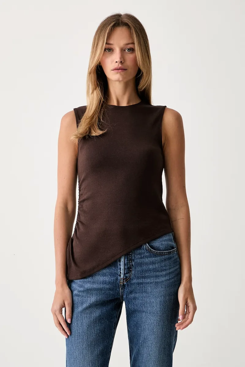 Levi's τοπ γυναικείο με βαμβάκι ALILA ASYMMETRICAL SL