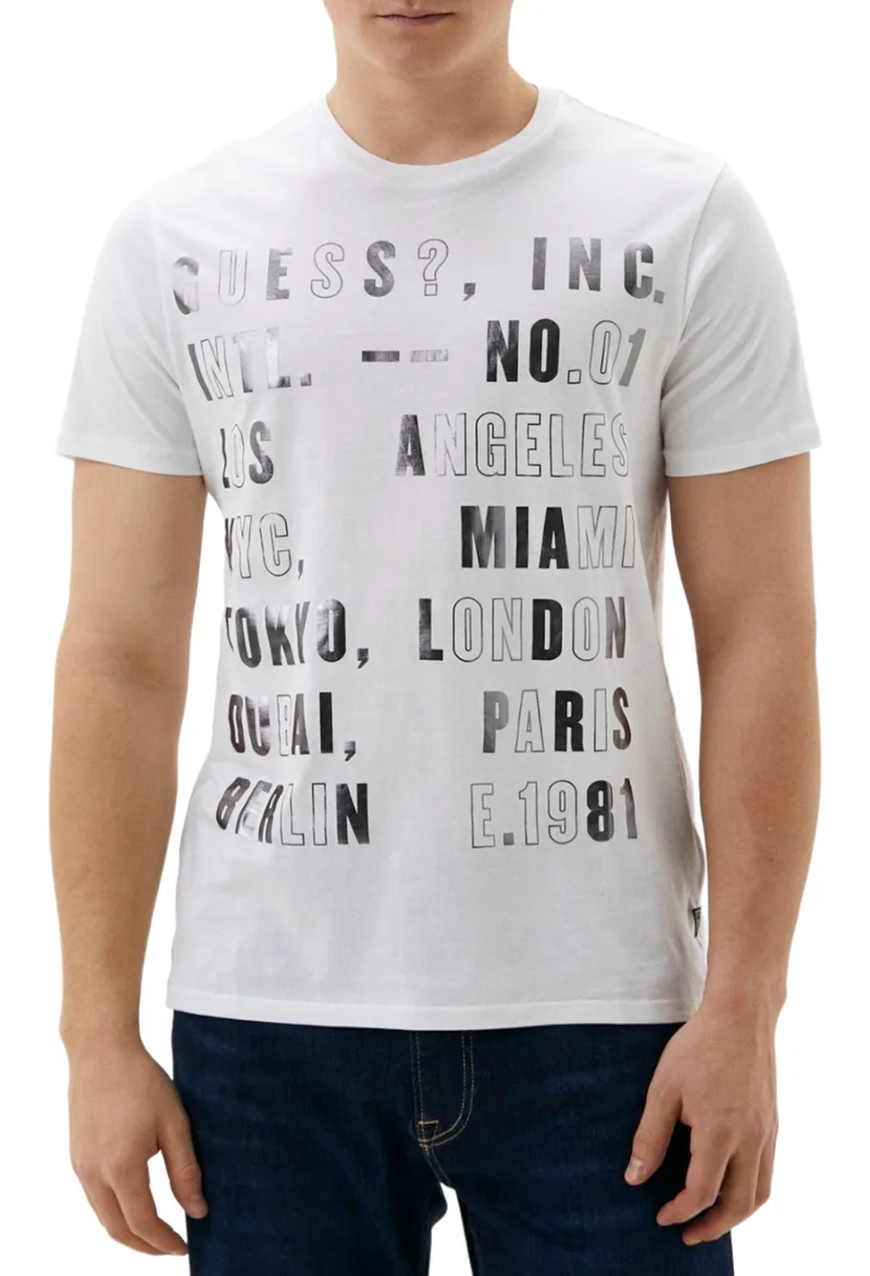 Μπλούζα Κοντομάνικη Guess Bsc City Logo M4RI63K9RM1 Ανδρικό