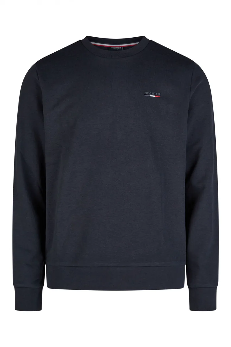 HECHTER ΦΟΥΤΕΡ CREWNECK LOGO ΜΠΛΕ ΣΚΟΥΡΟ
