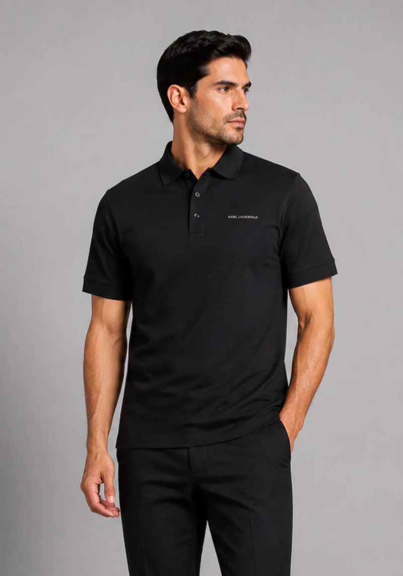 KARL Lagerfeld Κοντομάνικη Polo - 745015 563235 990 Black