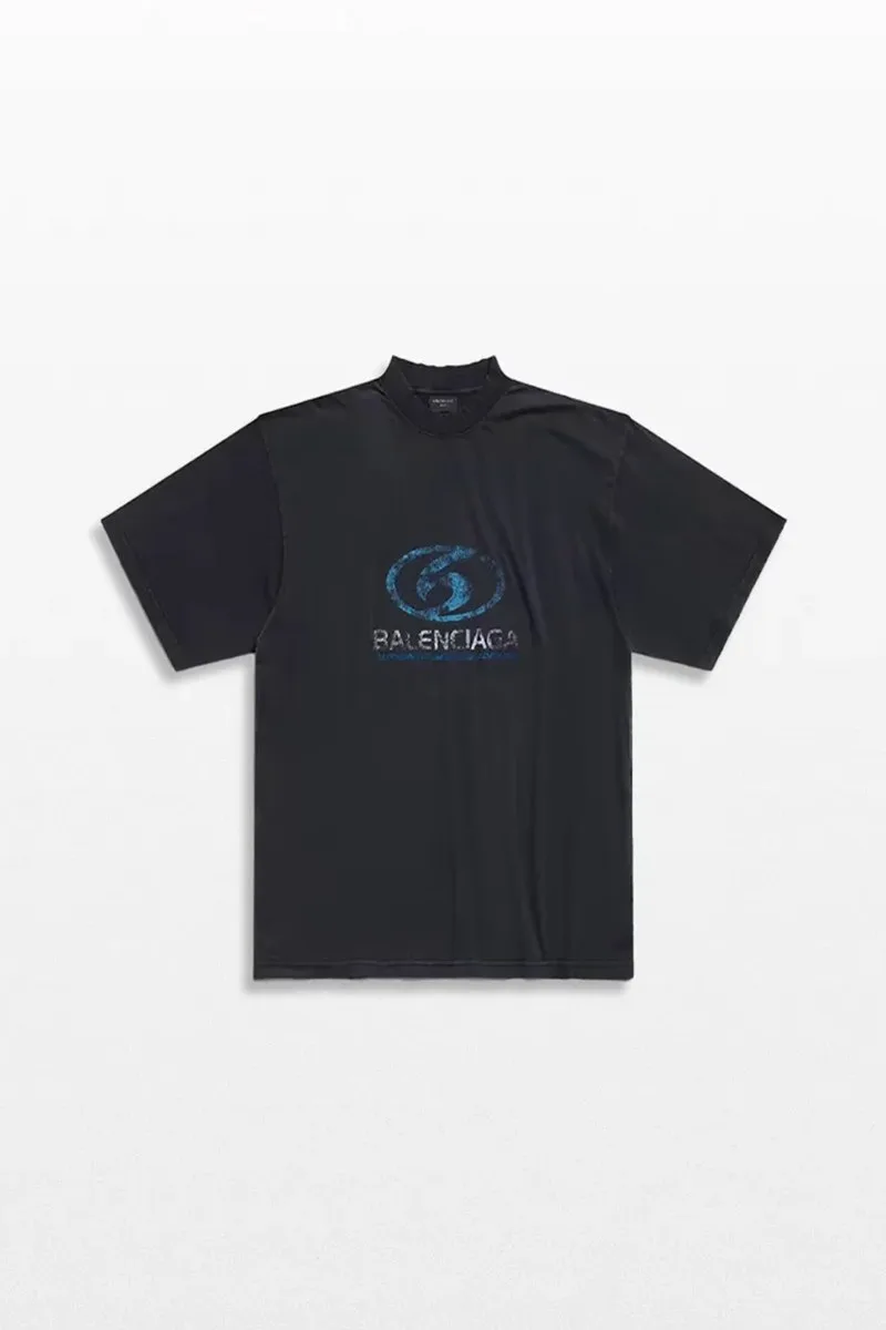 BALENCIAGA Ανδρικό Μαύρο Surfer T-Shirt
