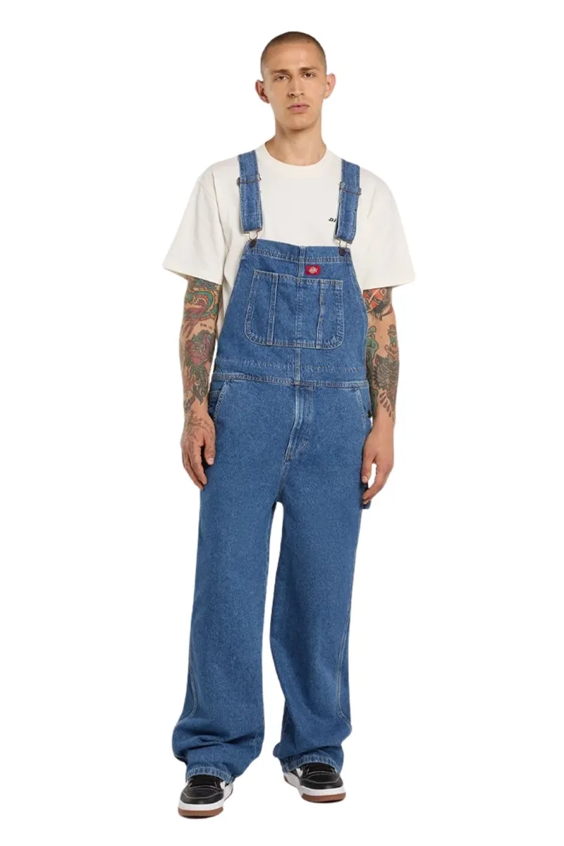 Dickies Ανδρική Σαλοπέτα Loose Denim Bib - Μπλε-DK0A88EECLB1-BLUE