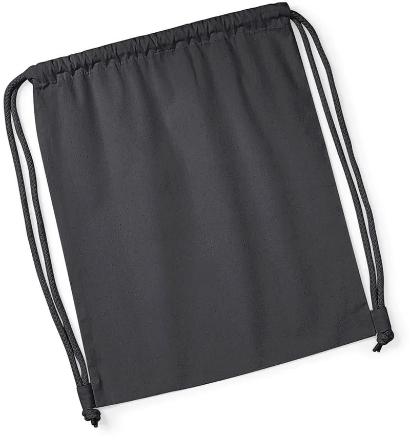 Σάκος Γυμναστηρίου Πουγκί W260 Westford Mill Organic Premium Cotton 12L Graphite