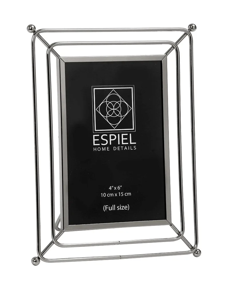 Κορνίζα Μεταλλική Ασημί ESPIEL 25,7x1,3x20,2εκ. FAM409 (Υλικό: Μεταλλικό, Χρώμα: Ασημί ) - ESPIEL - FAM409