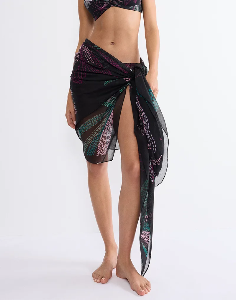 TRIUMPH Beach MyWear Pareo 10222188-0034 JetBlack