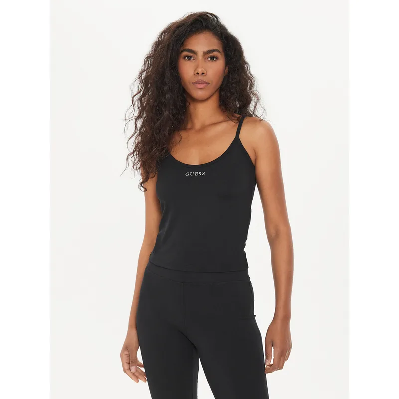 Guess Τοπ Marika V4YP11 KCD02 Μαύρο Slim Fit
