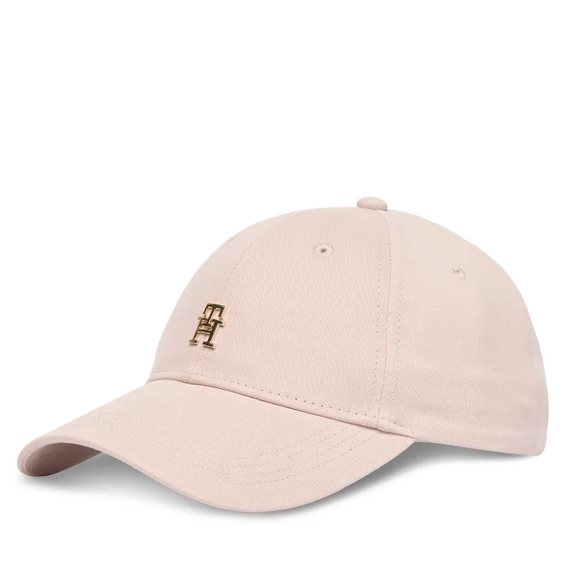 Καπέλο Jockey Tommy Hilfiger Th Elevated Chic Cap AW0AW17631 Ροζ