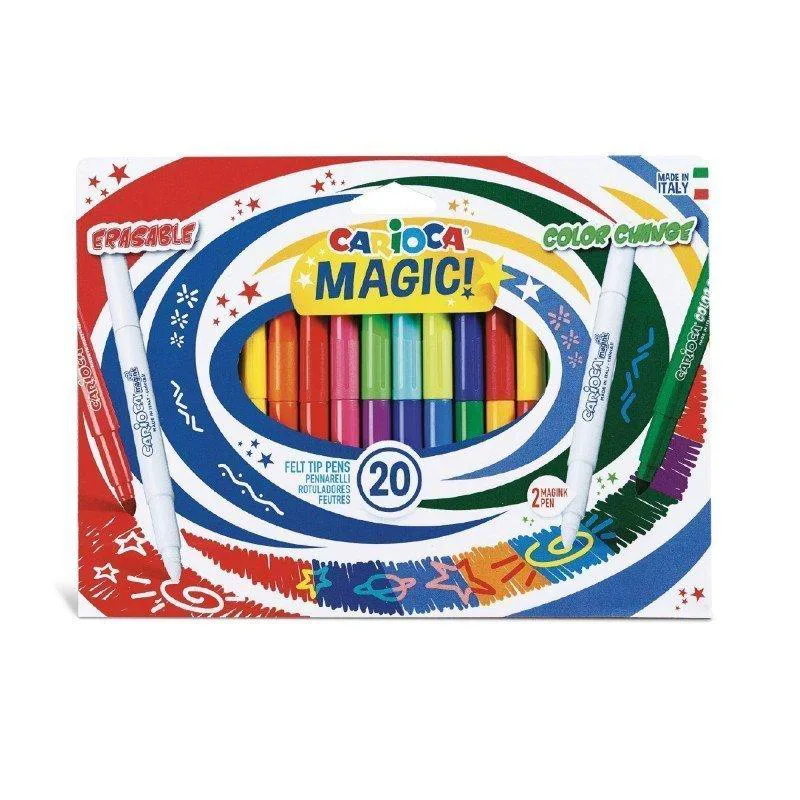 CARIOCA Stereo Magic Pen Laser Μαρκαδόροι 20τμχ