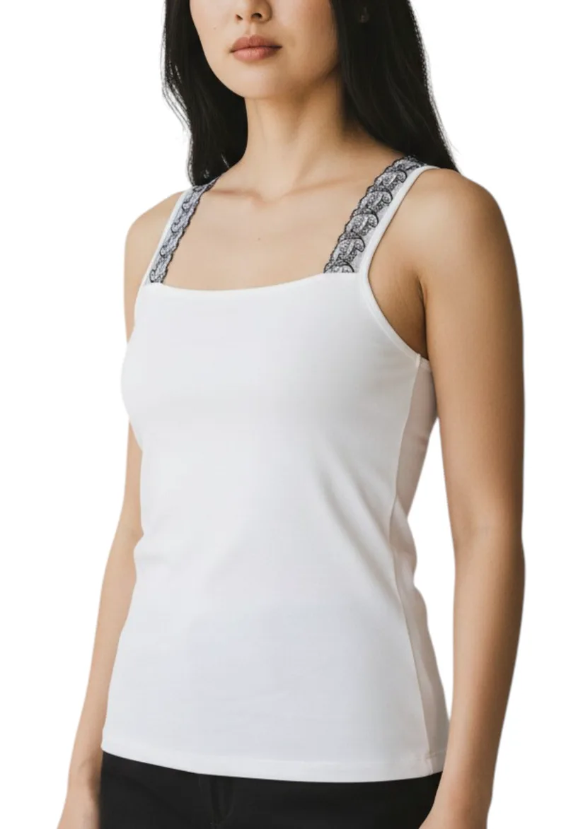 Φανελάκι Hanro Portobello Tank Top Αμάνικο 079061-0101 Γυναικείο
