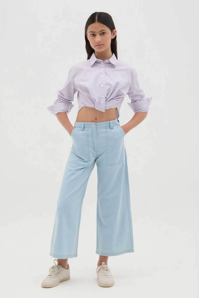 OVS παιδικό τζιν παντελόνι Wide Leg - 002264645 Denim Blue