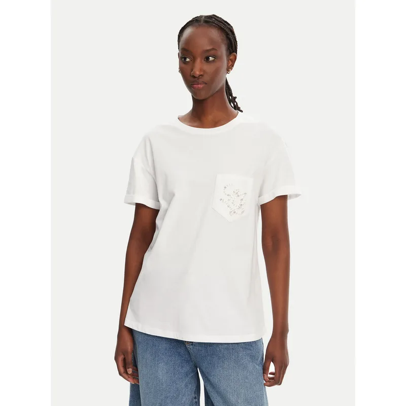 Liu Jo T-Shirt WA5140 JS904 Λευκό Regular Fit