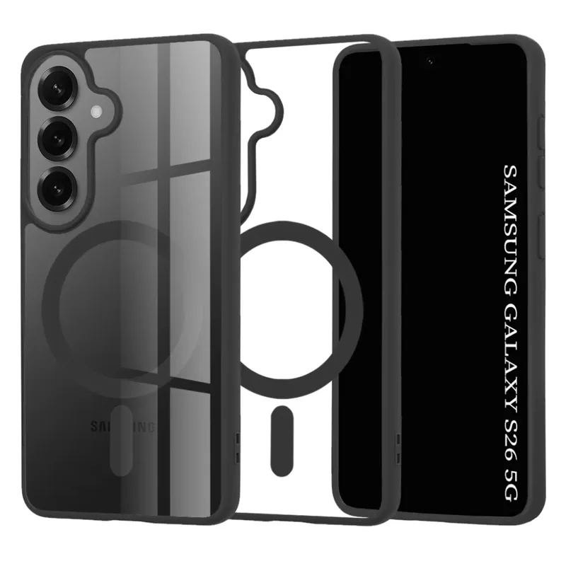 Θήκη Techsuit Magsafe Pro Clear Black Samsung Galaxy S26