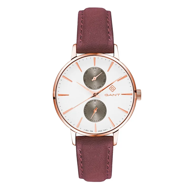 GANT Park Avenue Day-Date Brown Leather Strap G128005