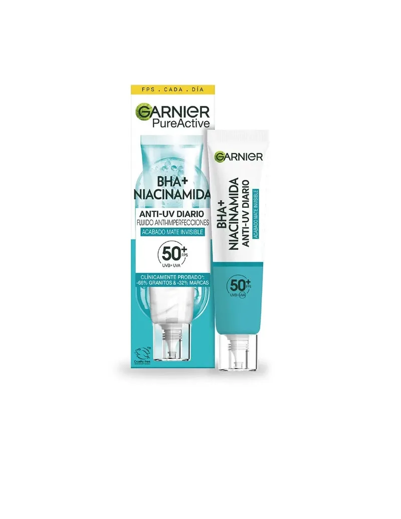 Garnier Pure Active Bha Niacinamide Anti Imperfection Fluid Fps50 40ml