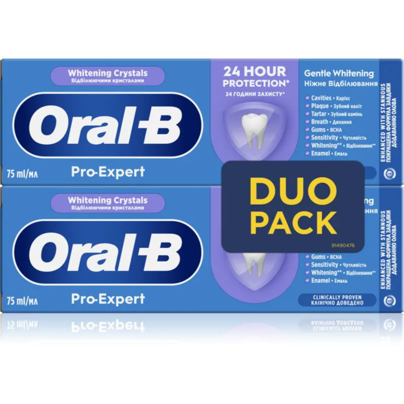 Oral-B Pro Expert Gentle Whitening λευκαντική οδοντόκρεμα 2x75 ml
