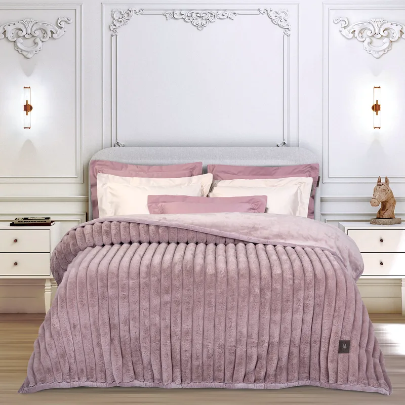 Greenwich polo club κουβερτα faux fur υπερδιπλη 3478 nude 220x240