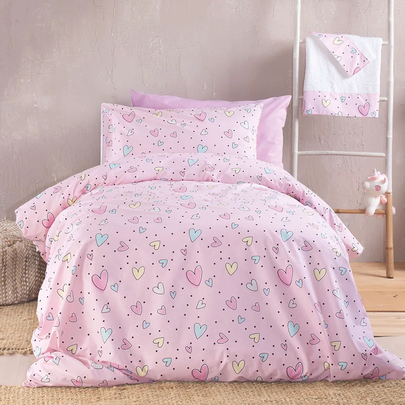 Πάπλωμα Υπέρδιπλο (Σετ) 220X240 Rythmos Pop Hearts (220x240)