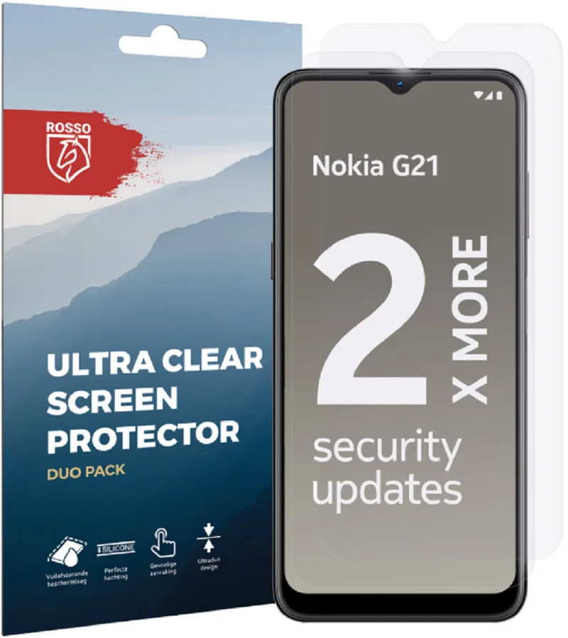 Κόκκινο Ultra Clear Screen Protector - Μεμβράνη Προστασίας Οθόνης - Nokia G21 / G11 - 2 Τεμάχια (8719246353468)