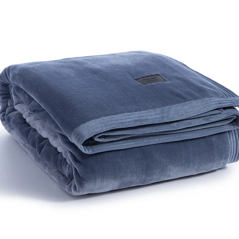 Κουβέρτα Βελουτέ Υπέρδιπλη 230X240 Nef Nef Velosso Blue (230x240)
