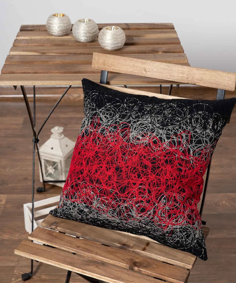 Μαξιλαροθήκη Διακόσμησης Silk Fashion Mk12 Κόκκινο 45x45