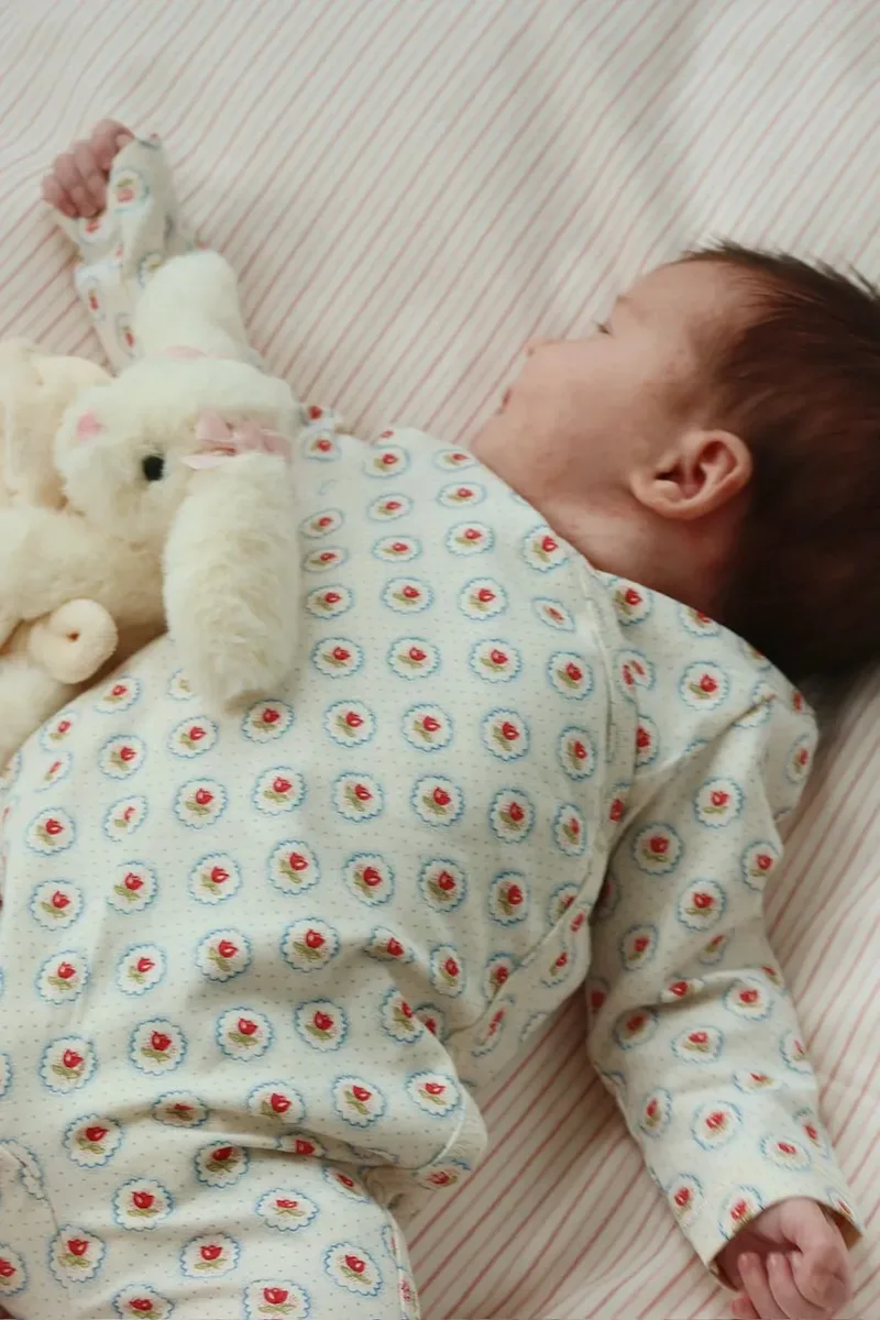 Konges Sløjd Φόρμες με φουφούλα μωρού Konges Sløjd BASIC NEWBORN ONESIE GOTS