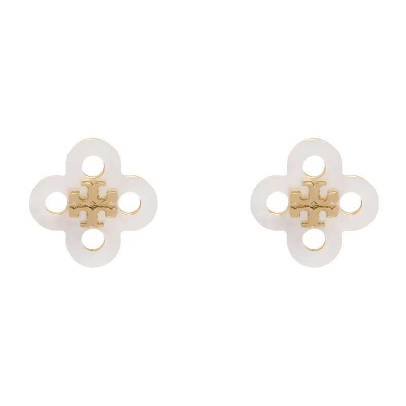 Σκουλαρίκια Tory Burch Clover Stud Earring 184411 Χρυσό