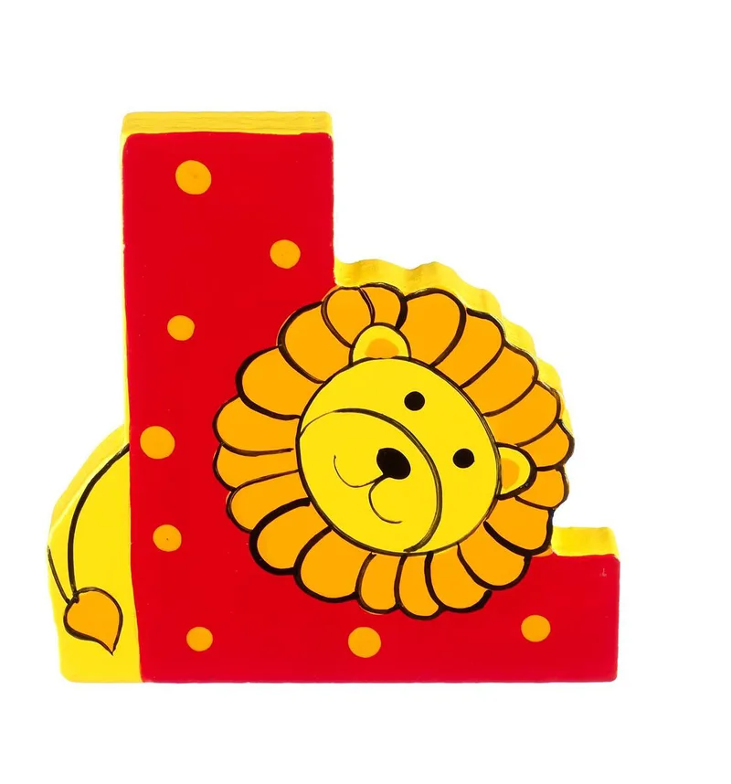 Ξύλινο Γράμμα L Alphabet Letters Πορτοκαλί Tree Toys