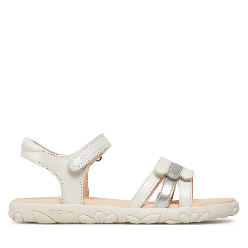 Σανδάλια Geox J Sandal Haiti Girl J458ZD 000NF C0459 D Λευκό