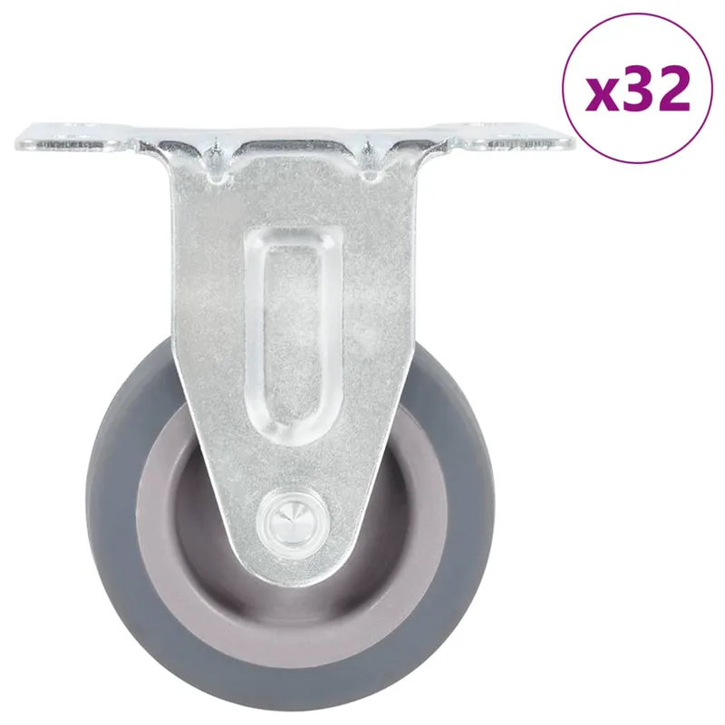 vidaXL 32 τεμάχια Σταθερές Ρόδες 50 χιλ.