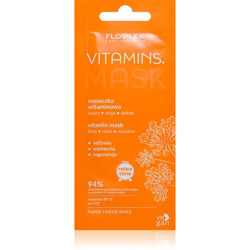 FlosLek Laboratorium Vitamins βιταμινούχα μάσκα προσώπου 6 ml