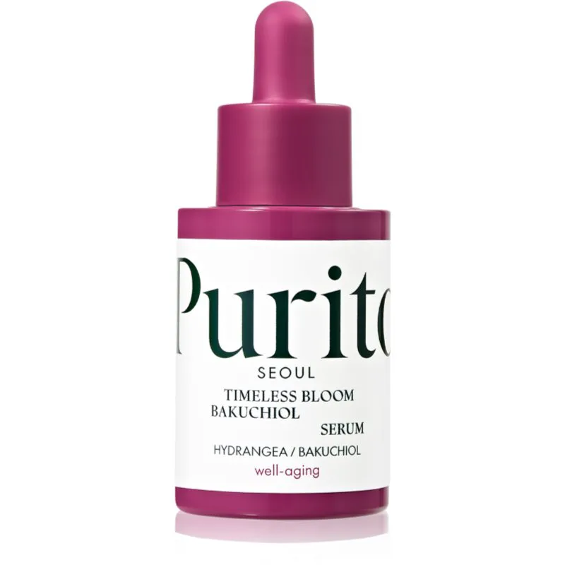 Purito Timeless Bloom Bakuchiol Serum εντατικά αναζωογονητικός ορός για την αποκατάσταση της σφριγηλότητας του δέρματος 30 ml