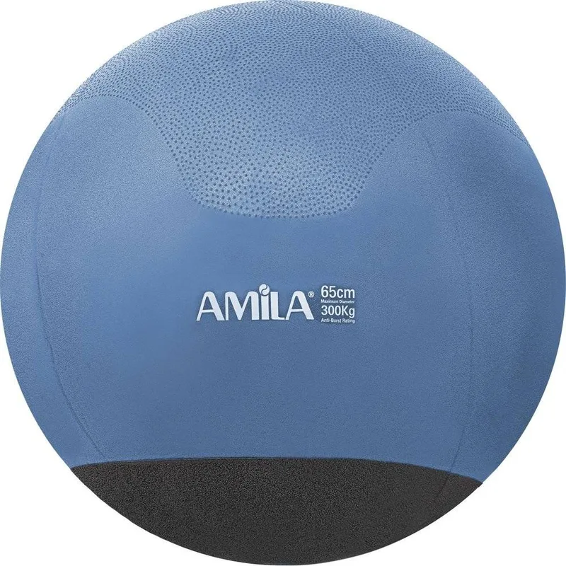 ΜΠΑΛΑ AMILA GYMBALL ΜΕ ΒΑΡΟΣ ΣΤΗΝ ΒΑΣΗ ΜΠΛΕ (65 CM)