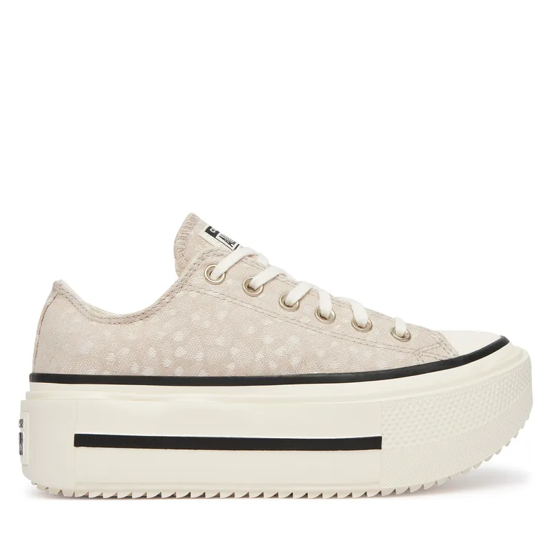 Sneakers Converse Chuck Taylor All Star Lift Double Stack Platform Deer A17884C Μπεζ
