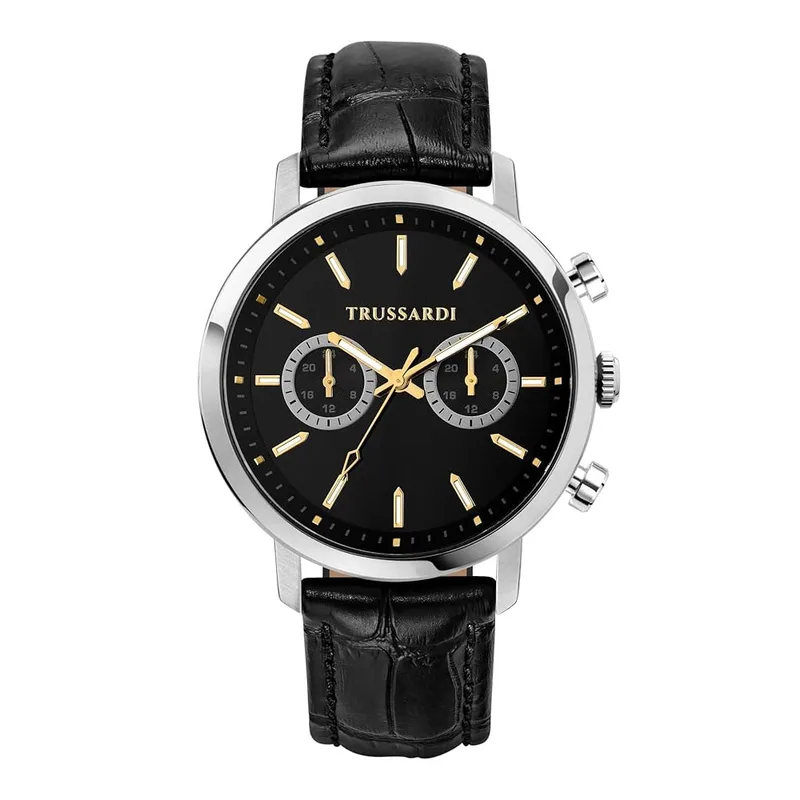 TRUSSARDI T-Couple Black Leather Strap R2451147001