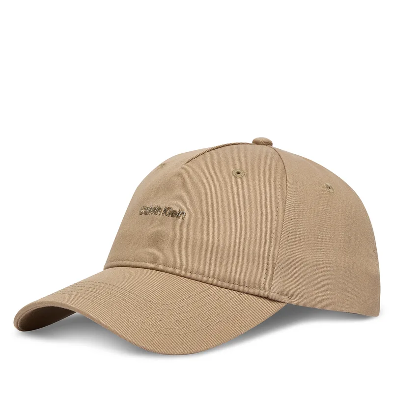 Καπέλο Jockey Calvin Klein Cotton Twill W/ Hw Cap LV04F5072G Μπεζ