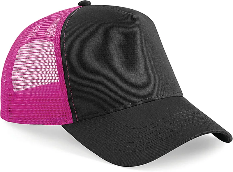 Καπέλο Trucker Snapback B640 Beechfield Black/Fuchsia