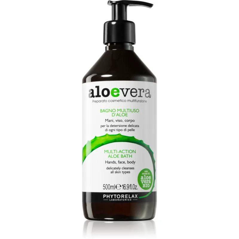 Phytorelax Laboratories Aloe Vera υγρό σαπούνι γενικής χρήσης για σώμα και πρόσωπο 500 ml