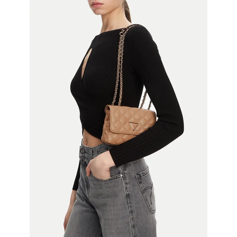 Τσάντα Guess HWQG87 48740 Μπεζ