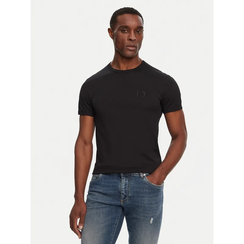Dolce&Gabbana T-Shirt G8RN8Z G7N4Q Μαύρο Regular Fit