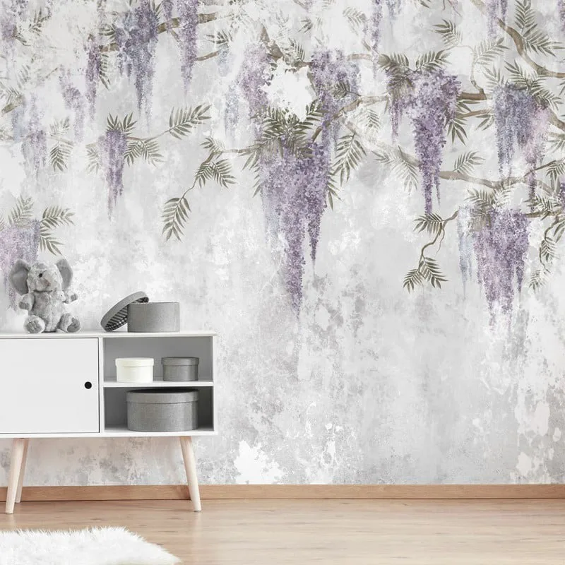 Αυτοκόλλητη Ταπετσαρία τοίχου HANGING FLOWERS